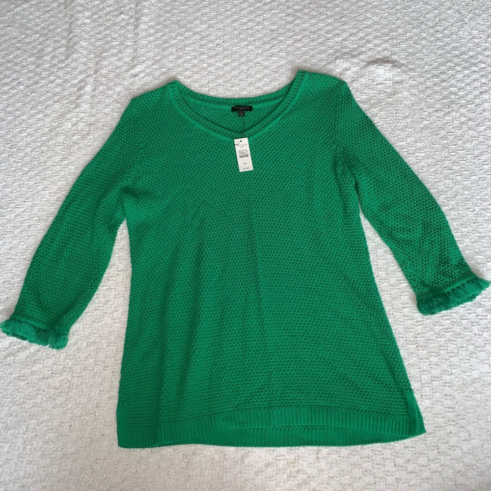 Talbots Green Sweater Size Small New with Tags